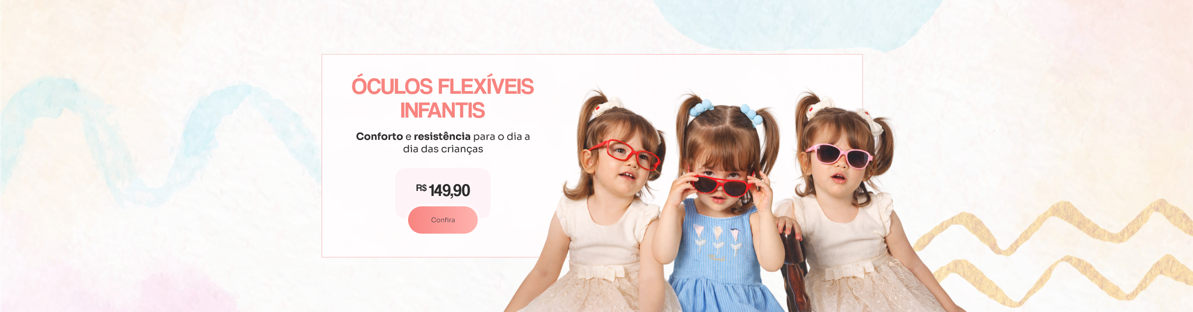 oculos flexíveis infantis