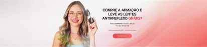 armações + lente gratis