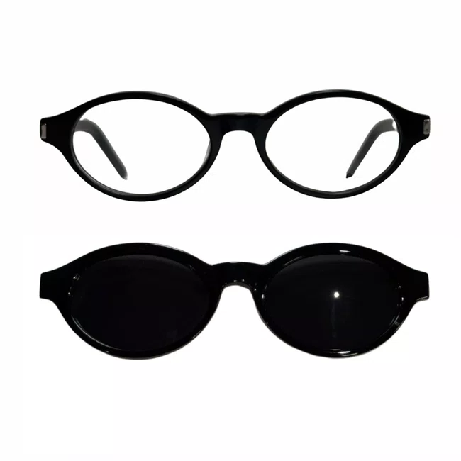 Clip-On Evolve Oval Preto Luxo
