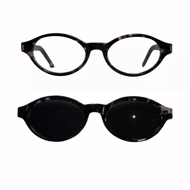 Clip-On Evolve Oval Tartaruga Rosê Luxo