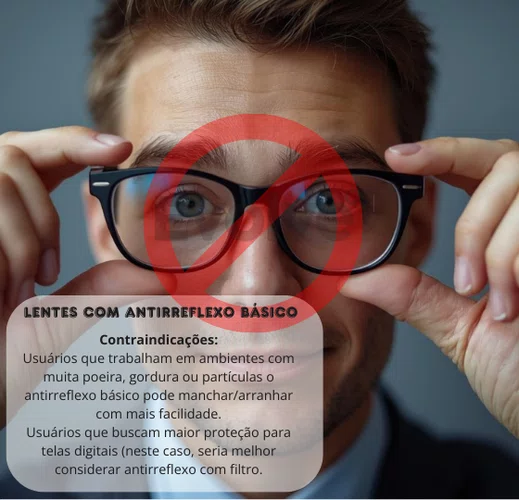 GRAU ALTO| +OU- 6,00  Antirreflexo