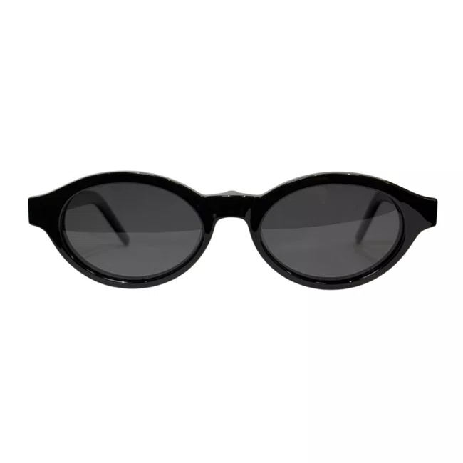 Óculos de Grau 2 em 1 com Clip-On Solar Evolve – Oval Preto Luxo