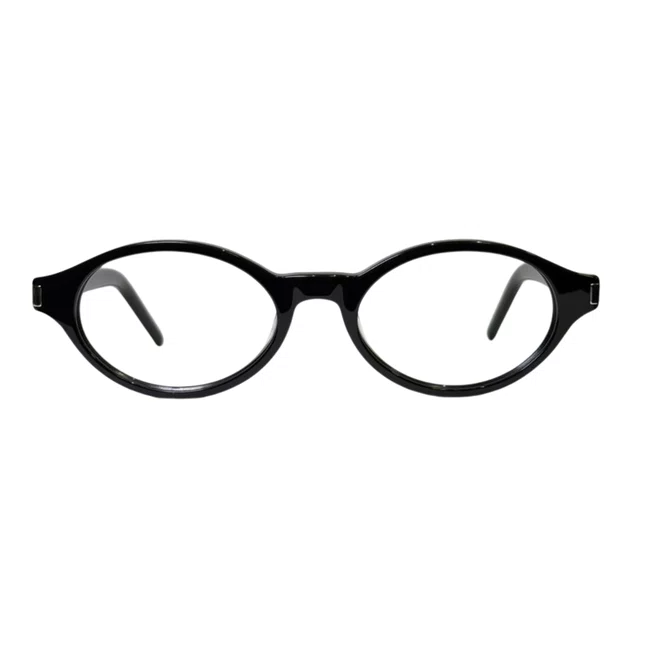 Óculos de Grau 2 em 1 com Clip-On Solar Evolve – Oval Preto Luxo