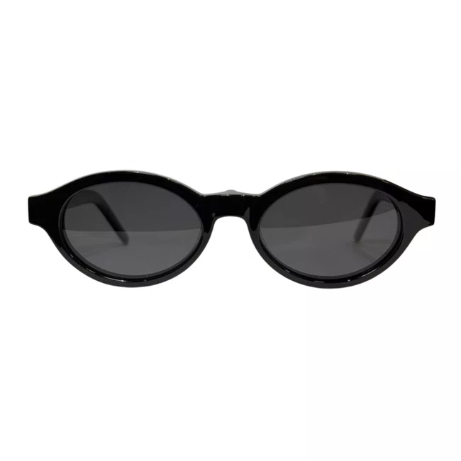 Óculos de Grau 2 em 1 com Clip-On Solar Evolve – Oval Preto Luxo