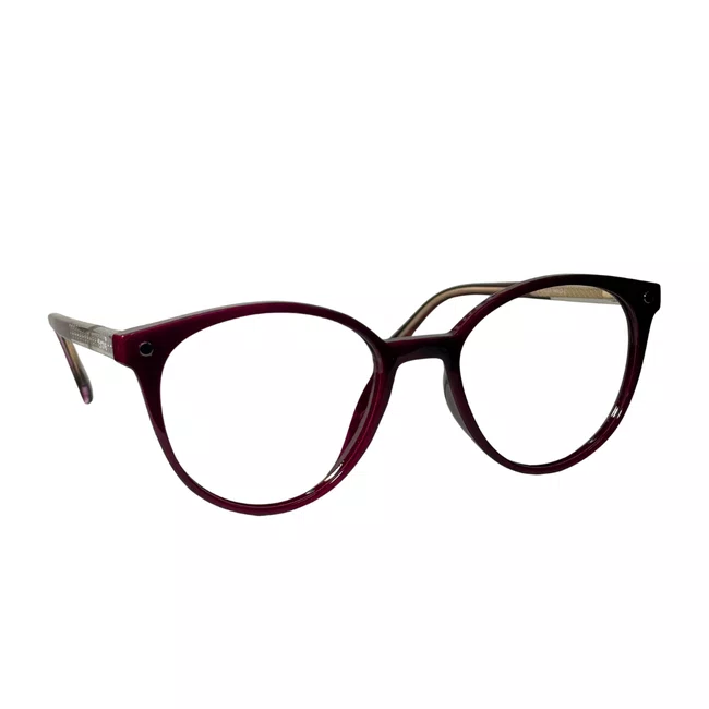 Óculos de Grau Clip-On Evolve Redondo Vermelho