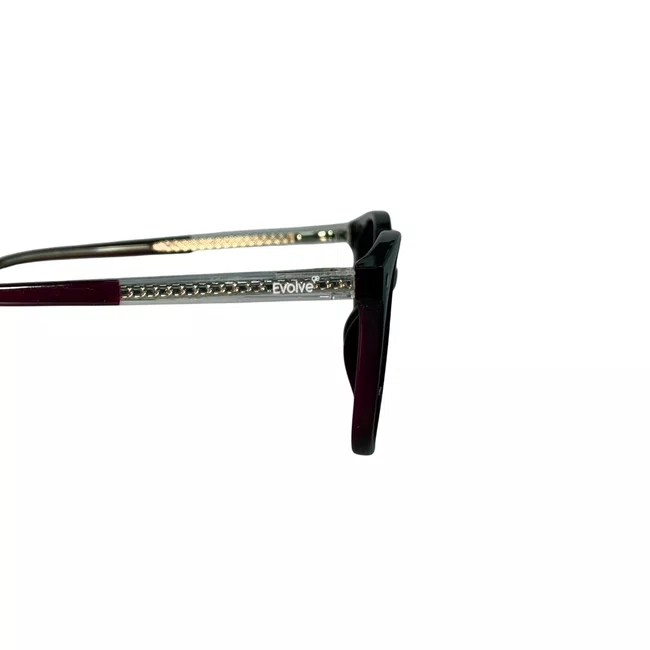 Óculos de Grau Clip-On Evolve Redondo Vermelho