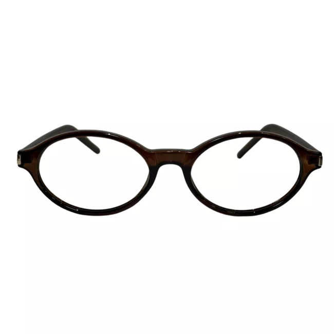 Óculos de grau Evolve, modelo Oval Marrom Tendência