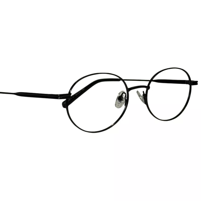 Óculos de grau Evolve, modelo Oval Metal em Preto