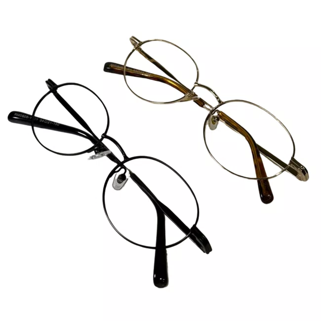 Óculos de grau Evolve, modelo Oval Metal em Preto
