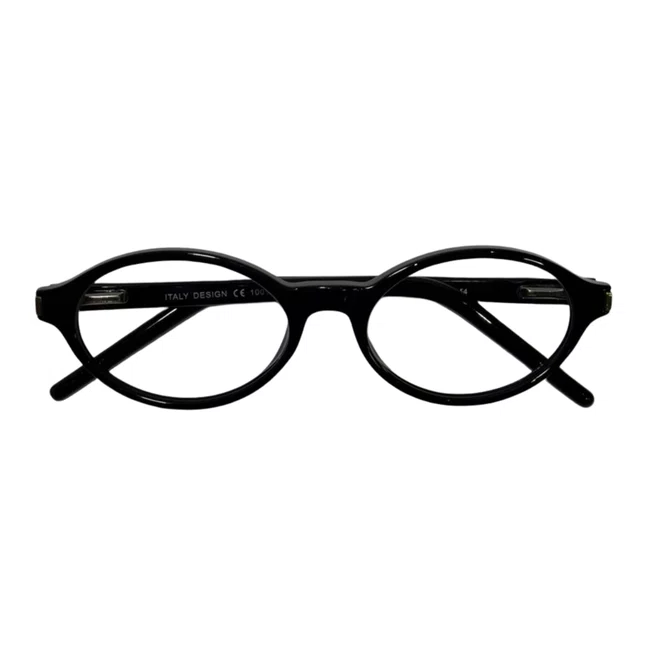 Óculos de grau Evolve, modelo Oval Preto Tendência