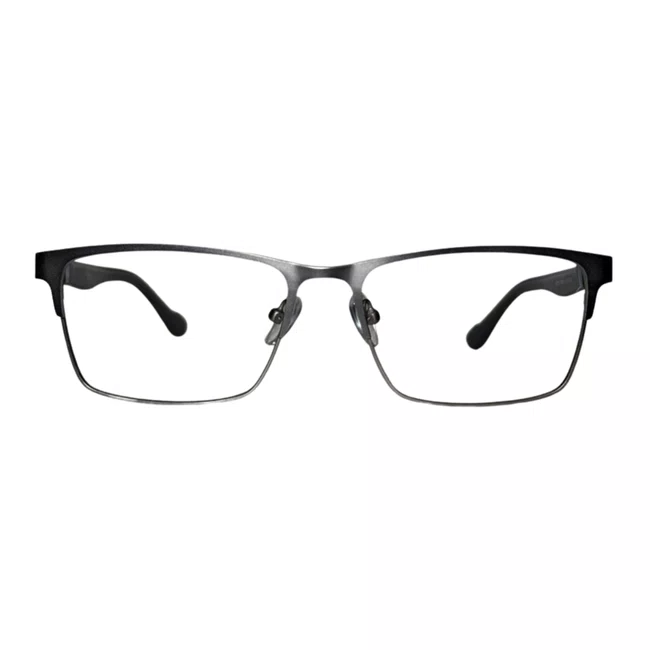 Óculos de grau Evolve, modelo quadrado Metal em Prata