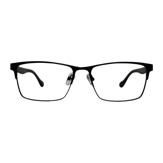 Óculos de grau Evolve, modelo quadrado Metal em Preto