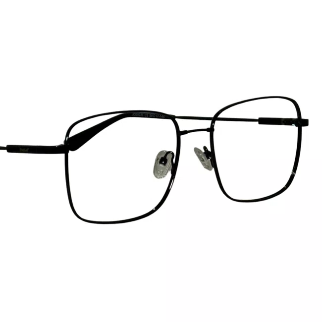 Óculos de grau Evolve, modelo Quadrado Metal em Preto