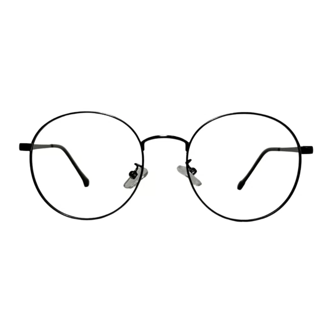 Óculos de grau Evolve, modelo Redondo Metal em Preto