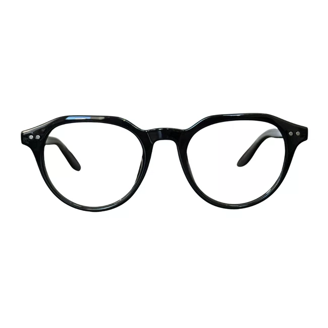 Óculos de Grau Evolve, Redondo Geométrico Preto