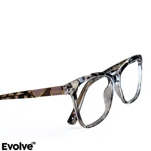 Óculos de grau feminino clip on, modelo 2 em 1 Demi Tartaruga