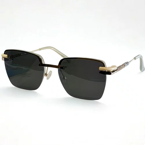 Óculos de grau feminino clip-on, modelo 2 em 1 Balgriff metal em Dourado