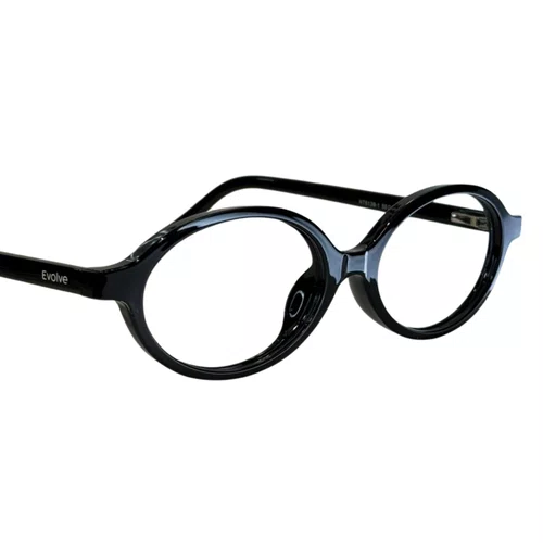 Óculos de grau feminino clip-on, modelo 2 em 1 em Preto