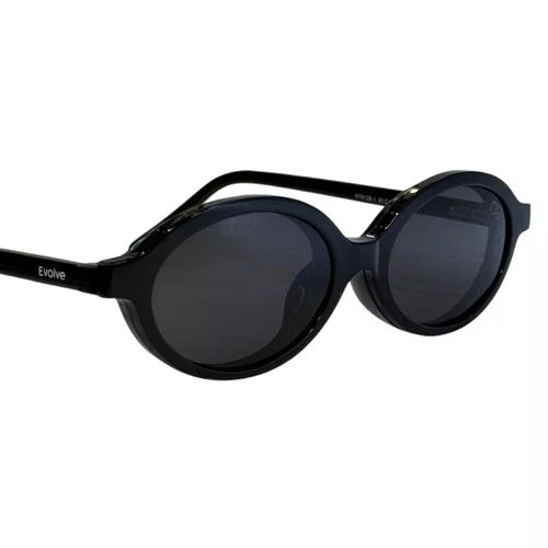 Óculos de grau feminino clip-on, modelo 2 em 1 em Preto