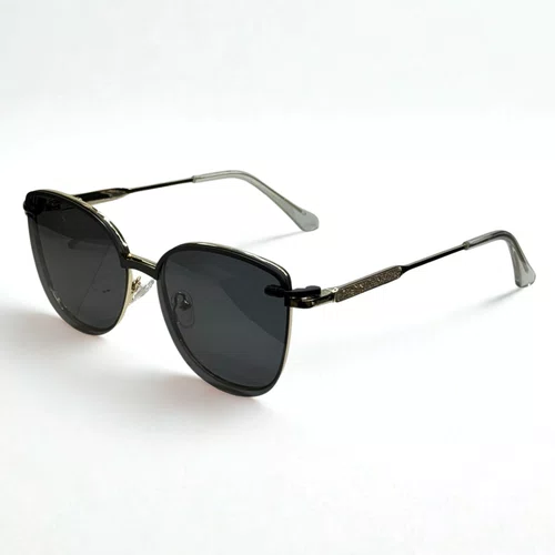 Óculos de grau feminino clip-on, modelo 2 em 1 metal em Dourado