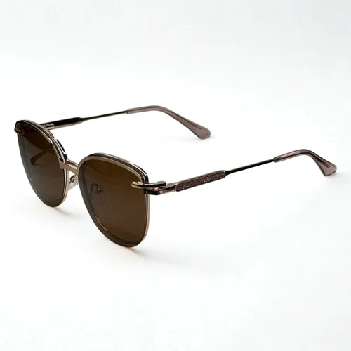 Óculos de grau feminino clip-on, modelo 2 em 1 metal em Rosê