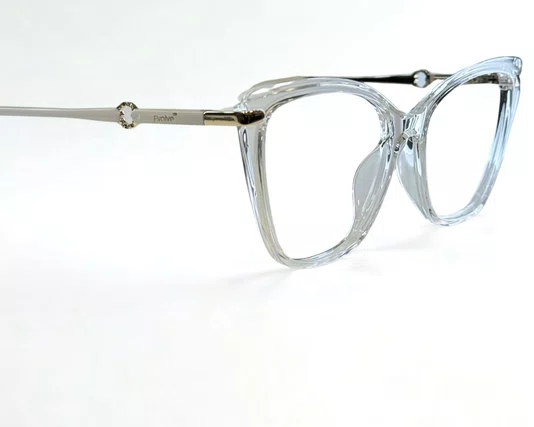 Óculos de Grau Feminino Clip-on Modelo 2 em 1 Transparente