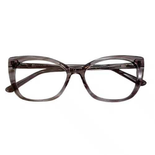 Óculos de grau feminino modelo gatinho em Marrom Translúcido