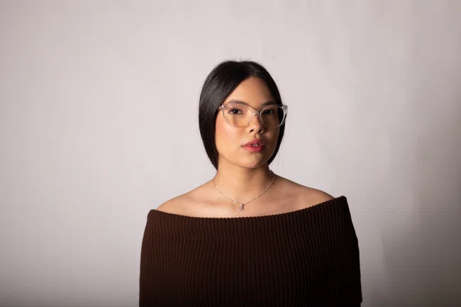 Óculos de grau feminino modelo gatinho em Transparente