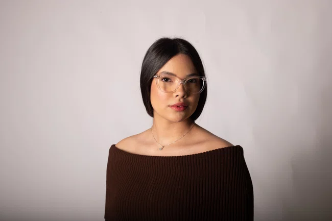 Óculos de grau feminino modelo gatinho em Transparente