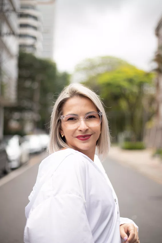 Óculos de grau feminino modelo gatinho em Transparente