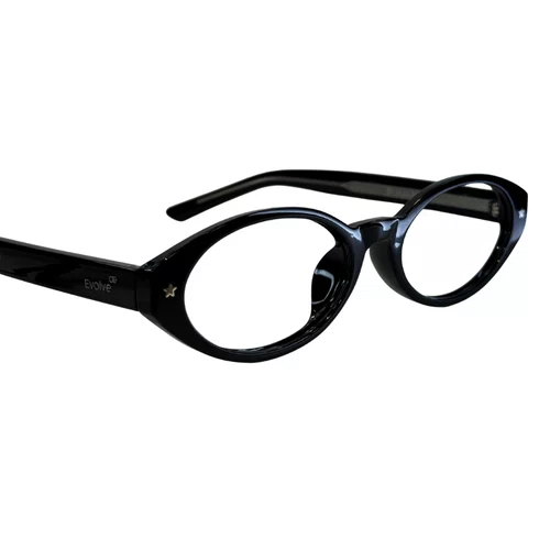 Óculos de grau feminino modelo Oval em Preto