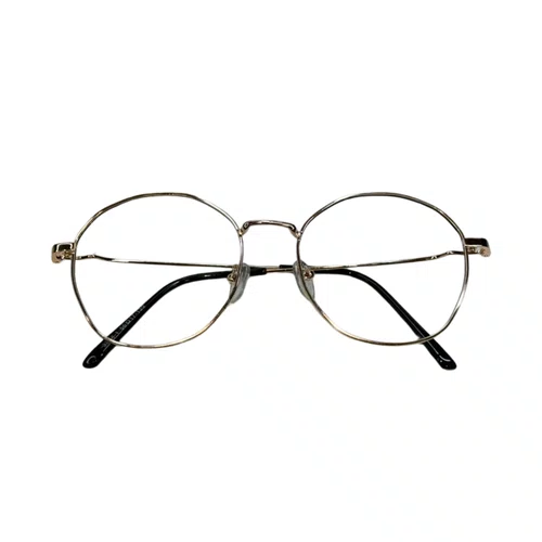 Óculos de grau feminino, modelo redondo metal em Dourado