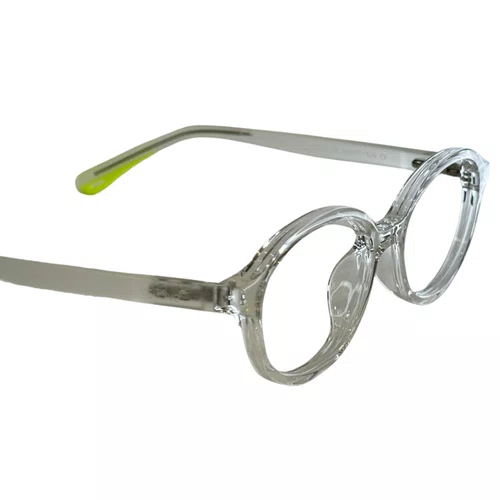 Óculos de grau infantil clip-on, modelo 2 em 1 em Transparente