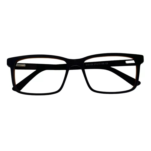 Óculos de grau masculino modelo quadrado em Preto e Marrom