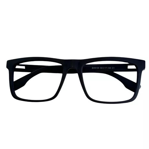 Óculos de grau masculino modelo quadrado em Preto