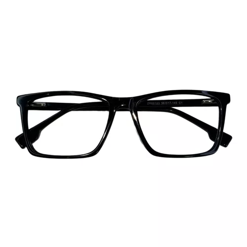 Óculos de grau masculino modelo quadrado em Preto