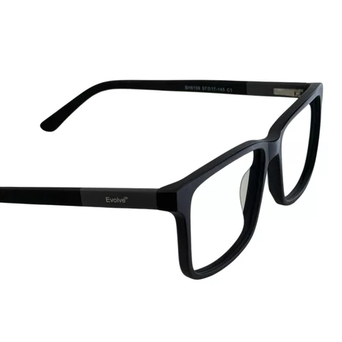 Óculos de grau masculino modelo quadrado em Preto