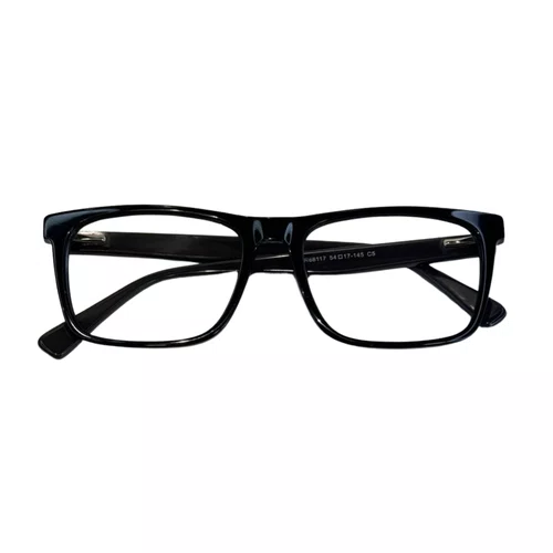 Óculos de grau masculino modelo quadrado em Preto e Cinza