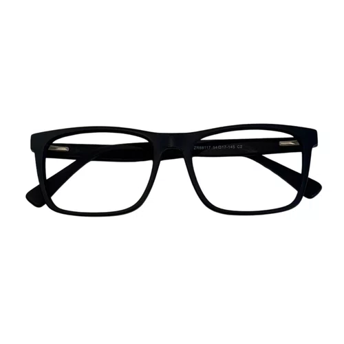 Óculos de grau masculino modelo quadrado em Preto Fosco