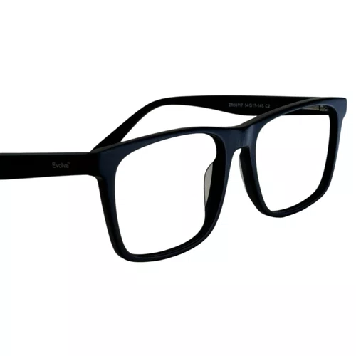 Óculos de grau masculino modelo quadrado em Preto Fosco