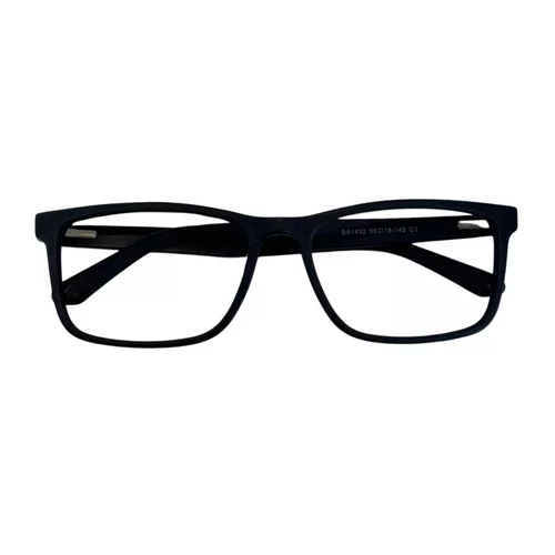 Óculos de grau masculino modelo quadrado em Preto fosco