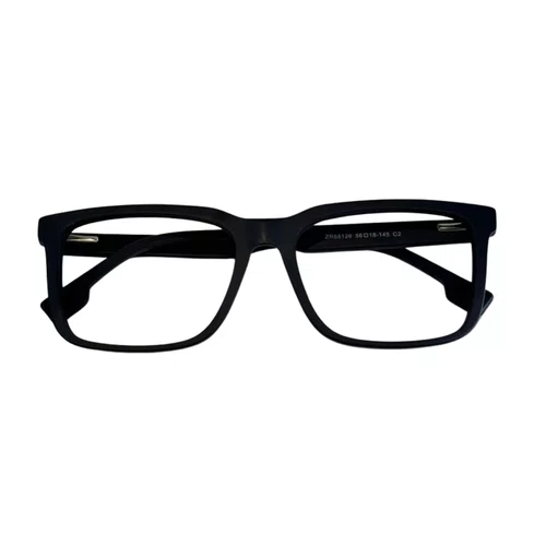 Óculos de grau masculino modelo quadrado em Preto fosco