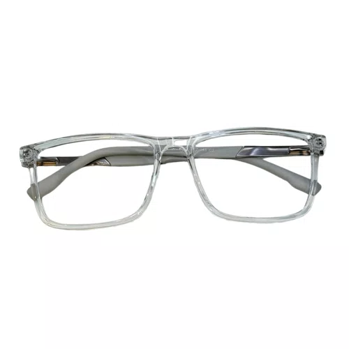 Óculos de grau masculino modelo quadrado em Transparente