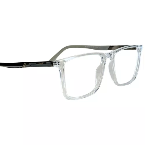 Óculos de grau masculino modelo quadrado em Transparente