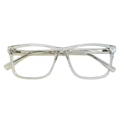 Óculos de grau masculino modelo quadrado em Transparente