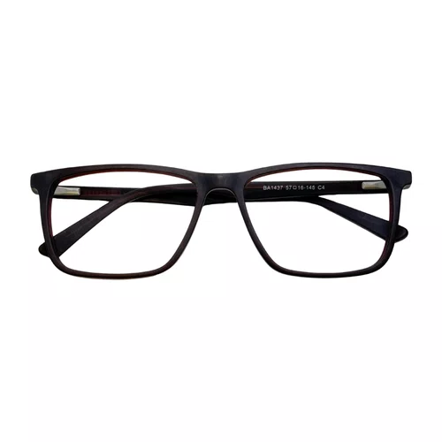 Óculos de grau masculino modelo quadrado em Marrom Fosco