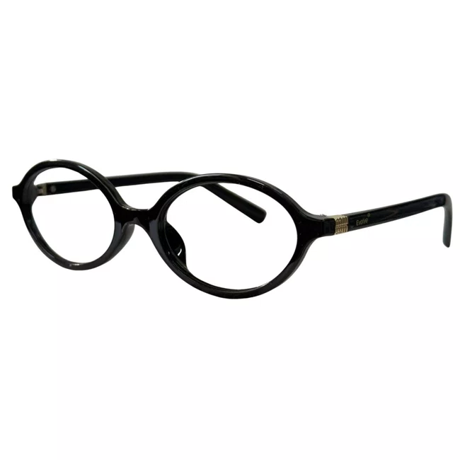 Óculos de Grau Tendência Oval Evolve Preto