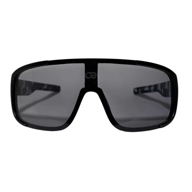 Óculos de sol Evolve, modelo esportivo em Preto com Lente Transparente com Escurecimento