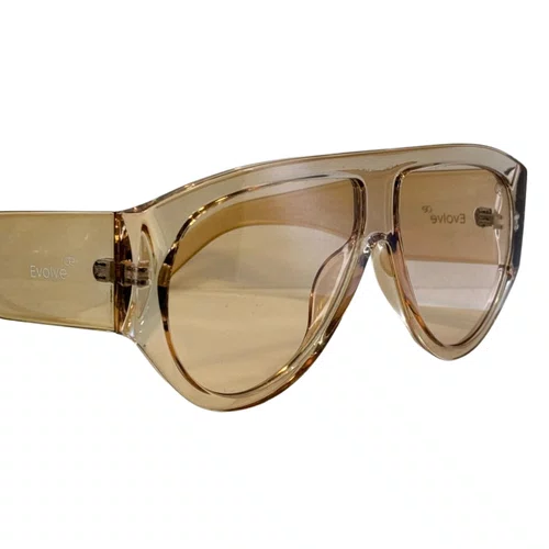 Óculos de sol feminino, modelo aviador com Lentes Cosméticas