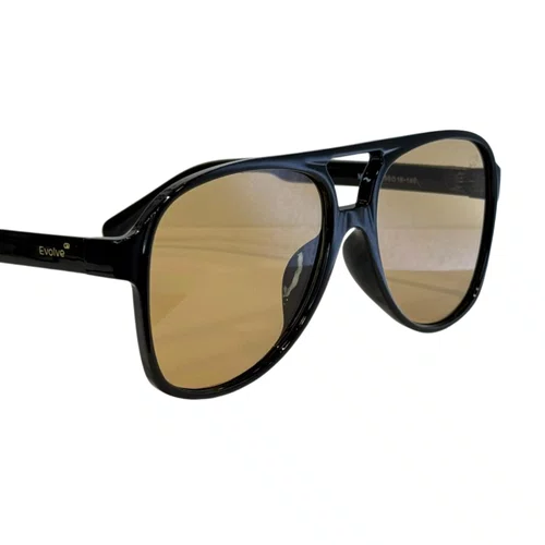 Óculos de sol feminino, modelo aviador em Preto